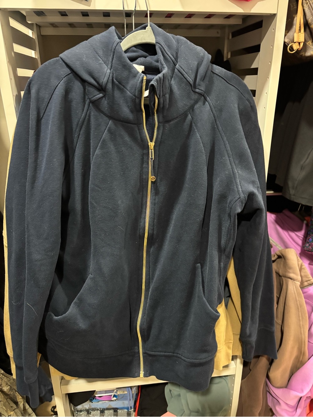 Lululemon Navy Zip-Up Hoodie Jacket